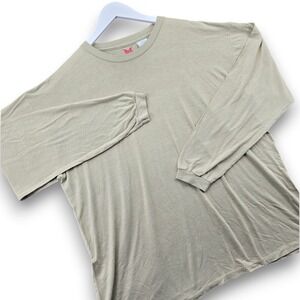 Drifire Mens XL Long Sleeve T Shirt Tan Flame Resistant FR Modacrylic HRC 1